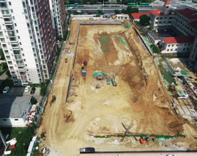 珠江路商务综合体土石方基坑支护